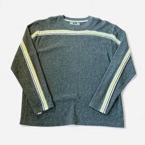 Sideout VTG 90s Y2K Striped Crewneck Sweatshirt